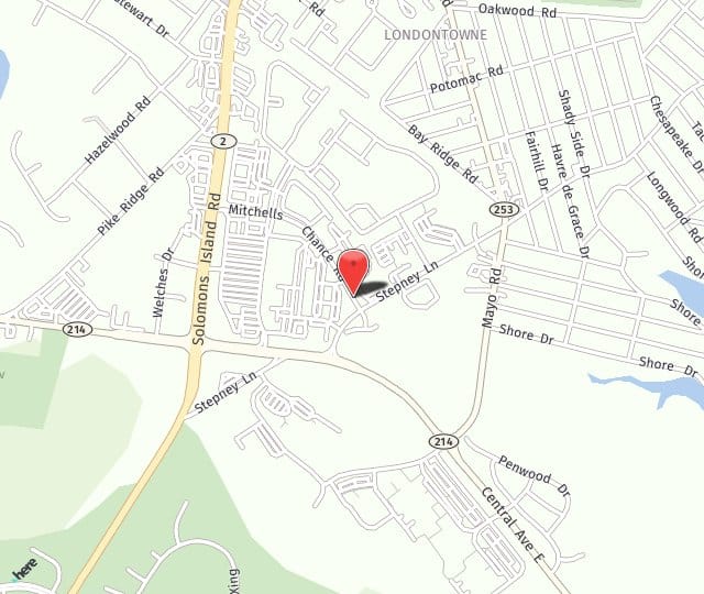 Location Map: 165 Mitchells Chance Rd Edgewater, MD 21037